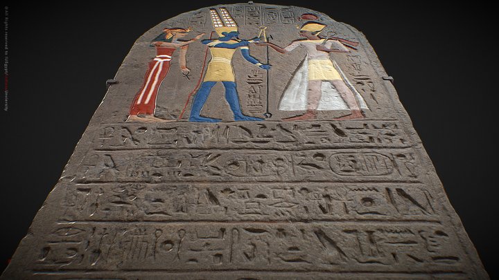 Stela of Ramesses II_Restoration project 3D Model