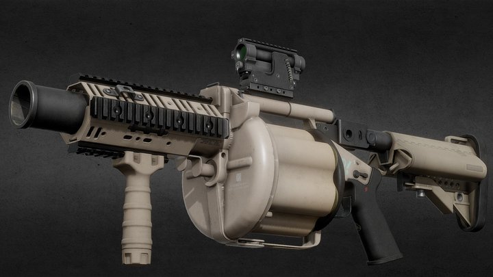 Milkor M32 MGL 3D Model