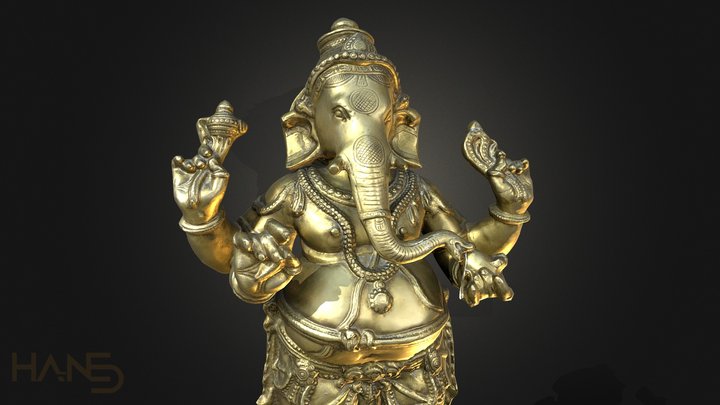 Ganesha Statue 3D Model