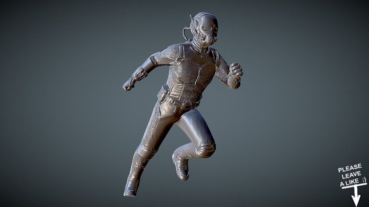 ANT-MAN for 3dprint 3D Model