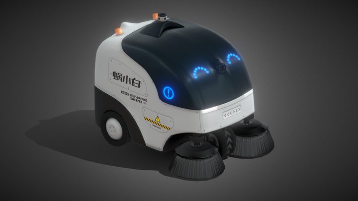 Autonomous Robot Sweeper 3D Model