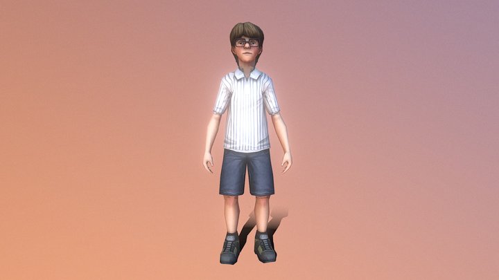 Ice_ Scream_8_Thin_Mike 3D Model