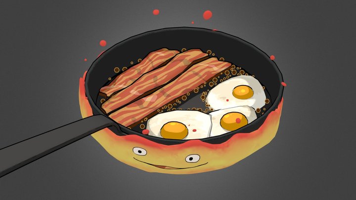 Howl's Moving Castle Breakfast 3D Model