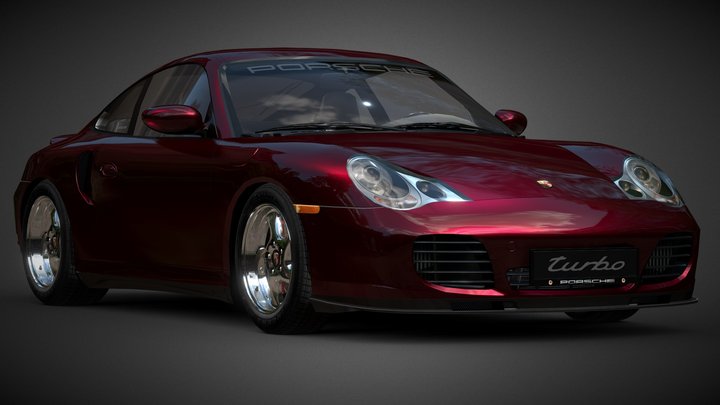 Porsche 911 Turbo (996) 2000 by Alex.Ka. 3D Model