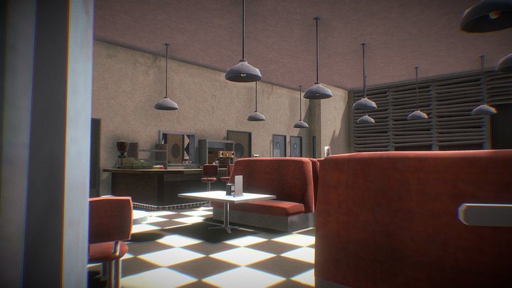 Ice_Scream_1_Cafeteria 3D Model