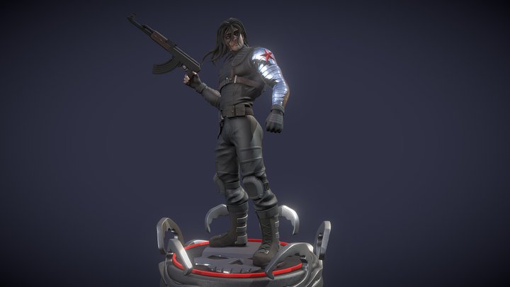 Winter Soldier 3D Model