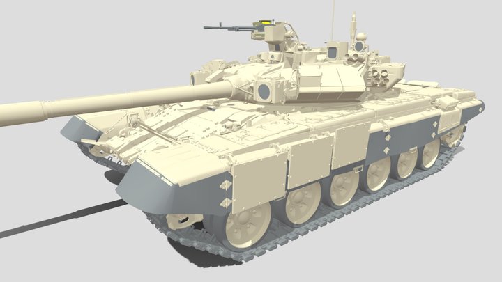 T-90A 3D Model