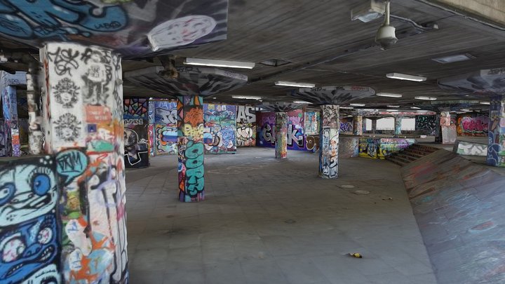 Southbank Undercroft Skatepark 3D Model