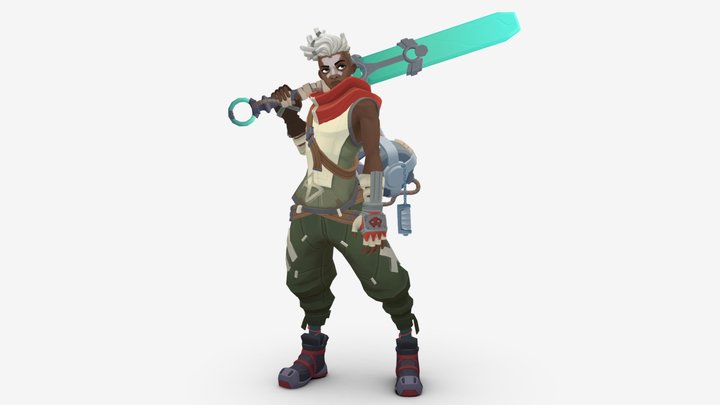 Ekko - 2XKO Fanart 3D Model