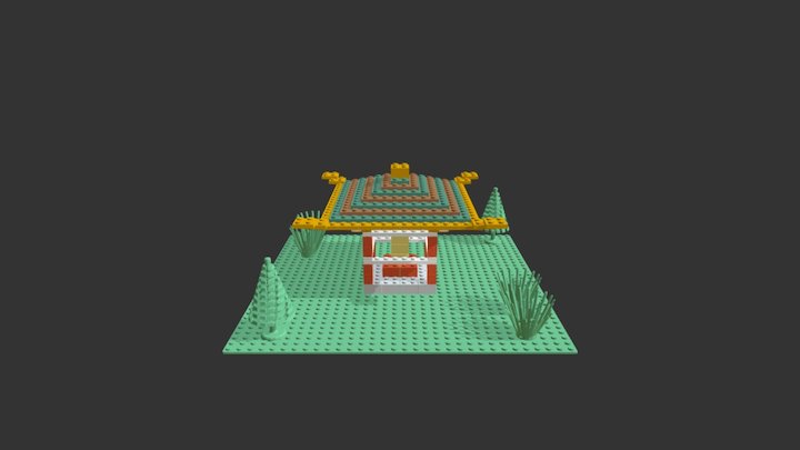 Lego Chinese Building 3D Model