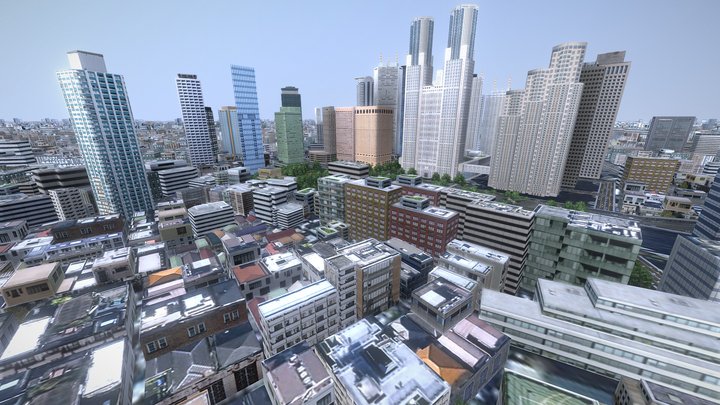 Japanese Streetscape Tokyo 0018 3D Model