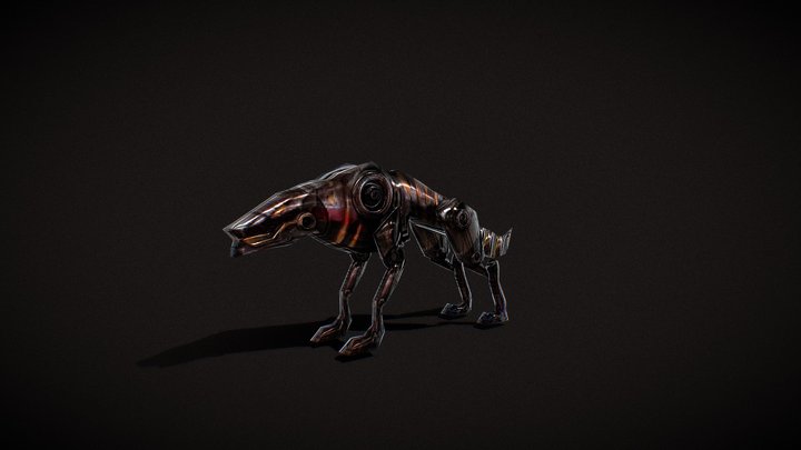 Robo-wolf 3D Model