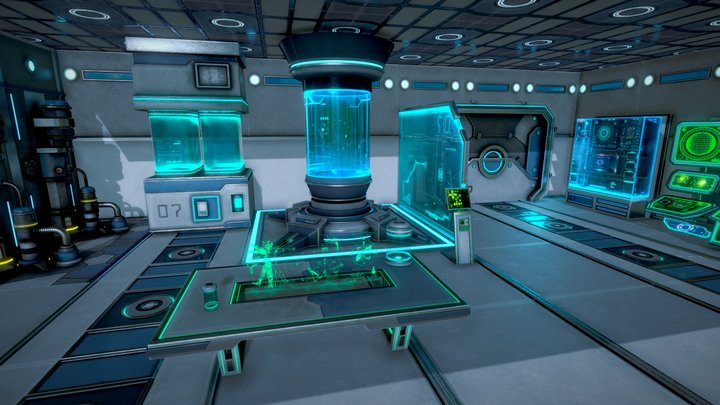 Sci-fi lab 3D Model