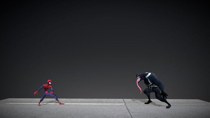 Spidey_v_Venom 3D Model