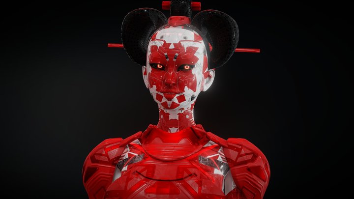 CYBER GEISHA v1.2 By Oscar creativo 3D Model