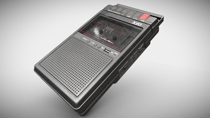 Cassette Recorder 3D Model