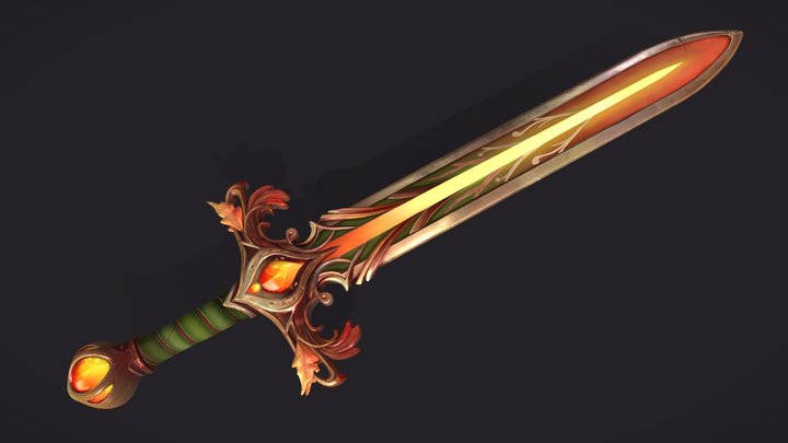 Autumn Sword 3D Model