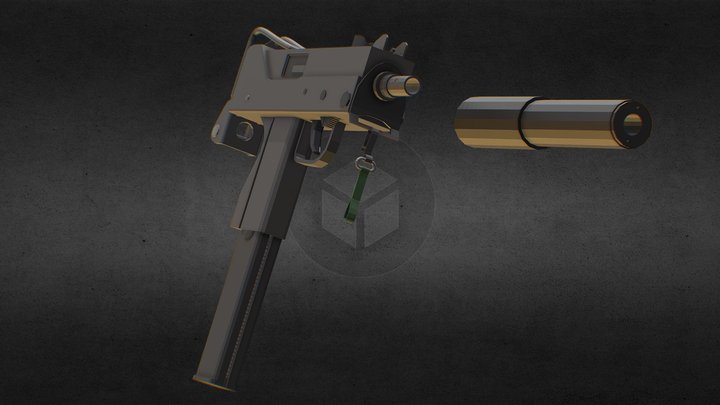 Mac-10 Low-Poly (FREE) 3D Model