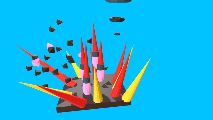 Missile Attack 3D Model