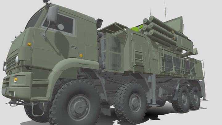 96K6 Pantsir-S1 3D Model