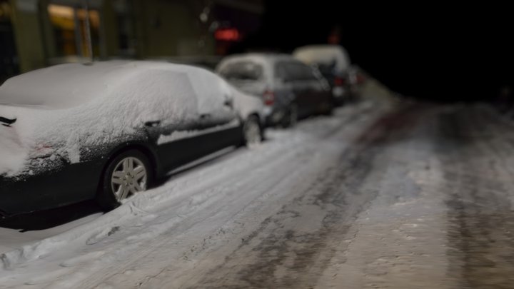 Snowed street in Bushwick, Brooklyn 3D Model