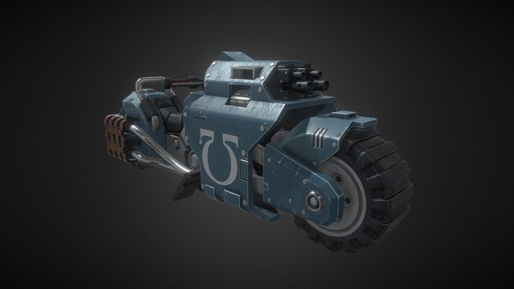 Warhammer: Assault bike 3D Model