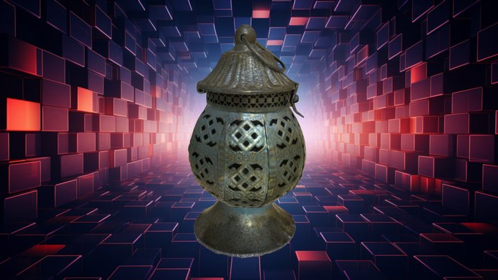 Brass Hanging Lamp - Raw 3D Scan 3D Model