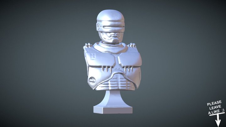 ROBOCOP FREE BUST 3D Model