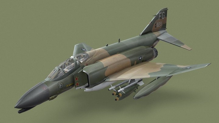 McDonnell Douglas F-4 Phantom II 3D Model