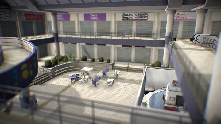 Ice_Scream_3_Centro_Comercial 3D Model